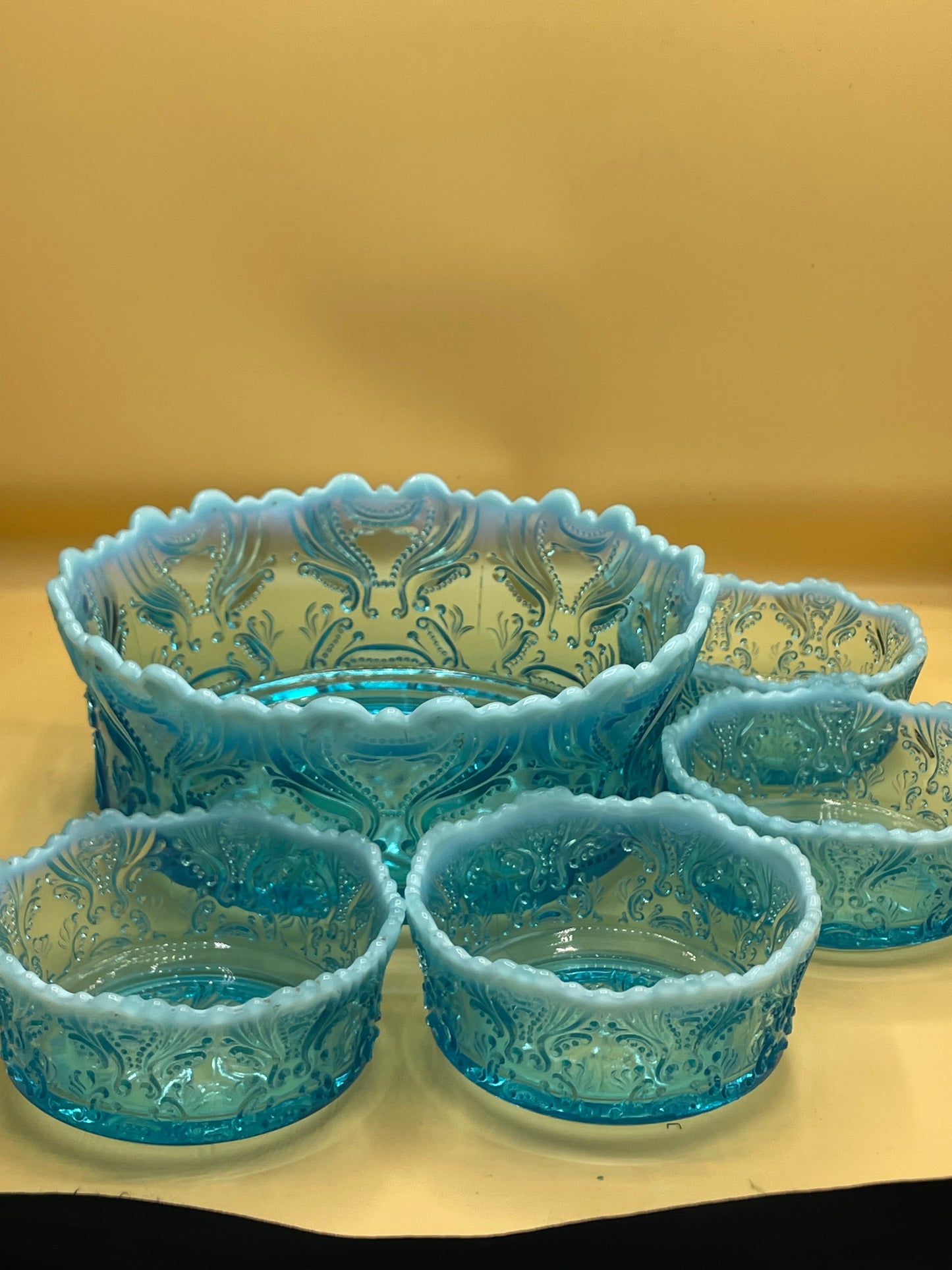 Jefferson blue salad bowl set